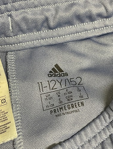 Girl's Adidas activewear pants blue white black size 11 12 EUC combined SH - Picture 3 of 4