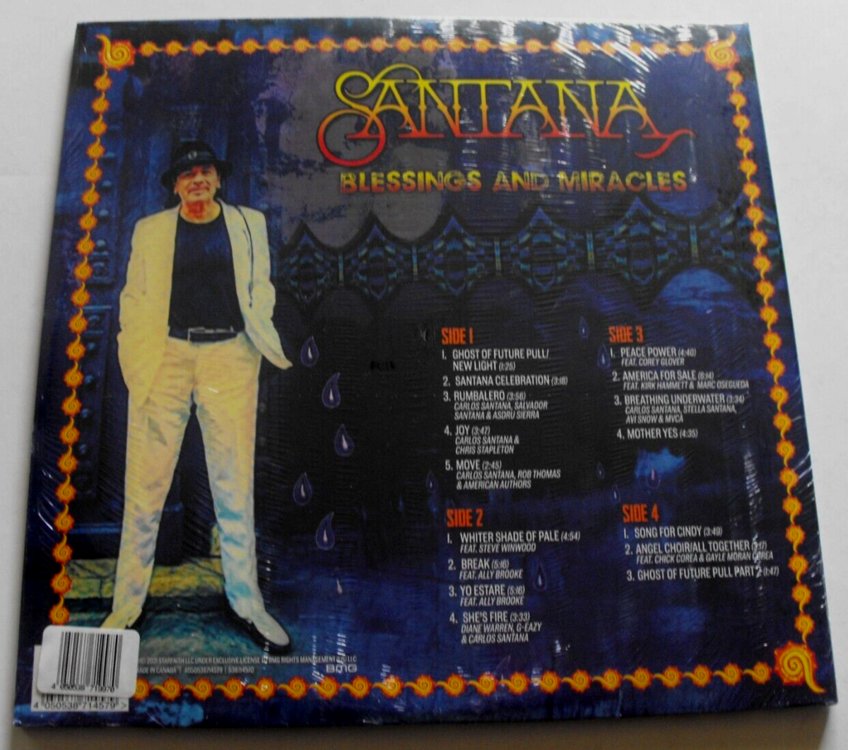SANTANA - Blessings and Miracles - Sealed 2 LP Color Vinyl