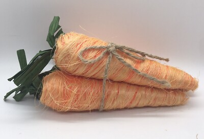 Farmhouse Style Décor Easter Decoration Bundle of 3 Orange Styrofoam Carrots 11 