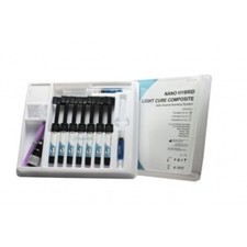 Nano Hybrid Light Cure Resin Composite 7 Syringe Kit MEDENTAL
