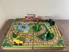 MELISSA  DOUG Railroad Train Take-Along Wooden / Partial Set