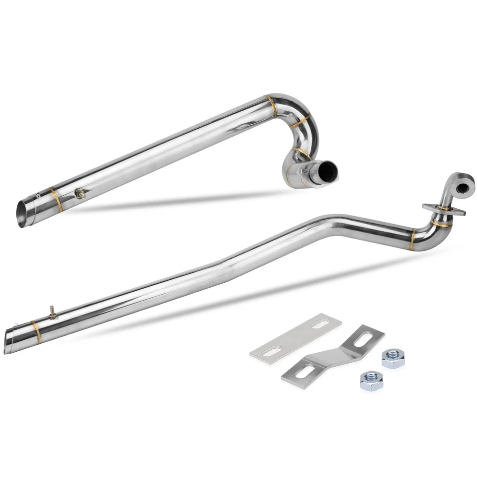 For Yamaha V Star 1100 XVS1100 Shortshots Staggered Exhaust Muffler Pipes Chrome - Изображение 4 из 4