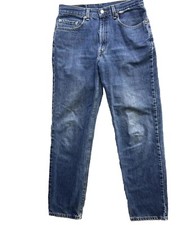 Vintage Levi s 550 Relaxed Fit Jeans USA Made Blue Denim 90s Red Tab 34x33