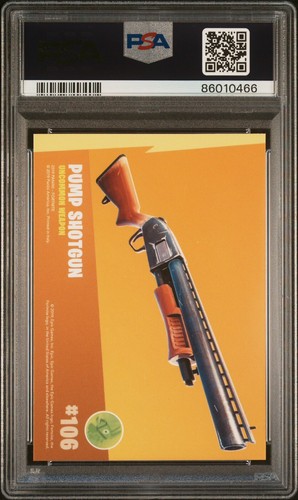 2019 Panini Fortnite Series 1 Italy Pump Shotgun #106 PSA 10 - Picture 2 of 2