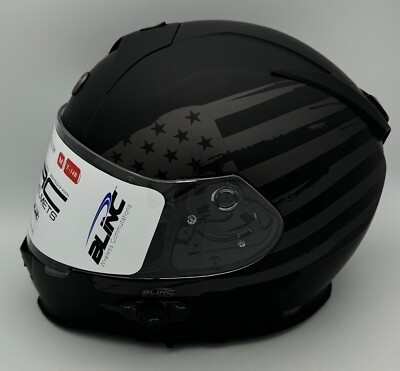 Torc T14B Mako Bluetooth Helmet Black Open Package