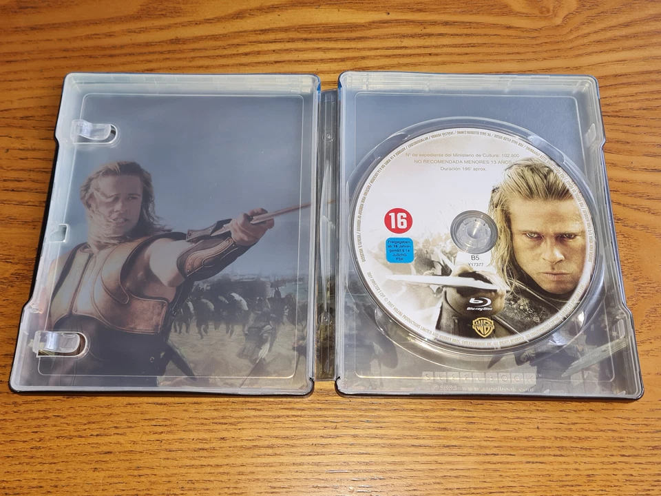 TROY 'Director's Cut' Blu-ray steelbook rare OOP German import region b free abc - Image 4 of 4