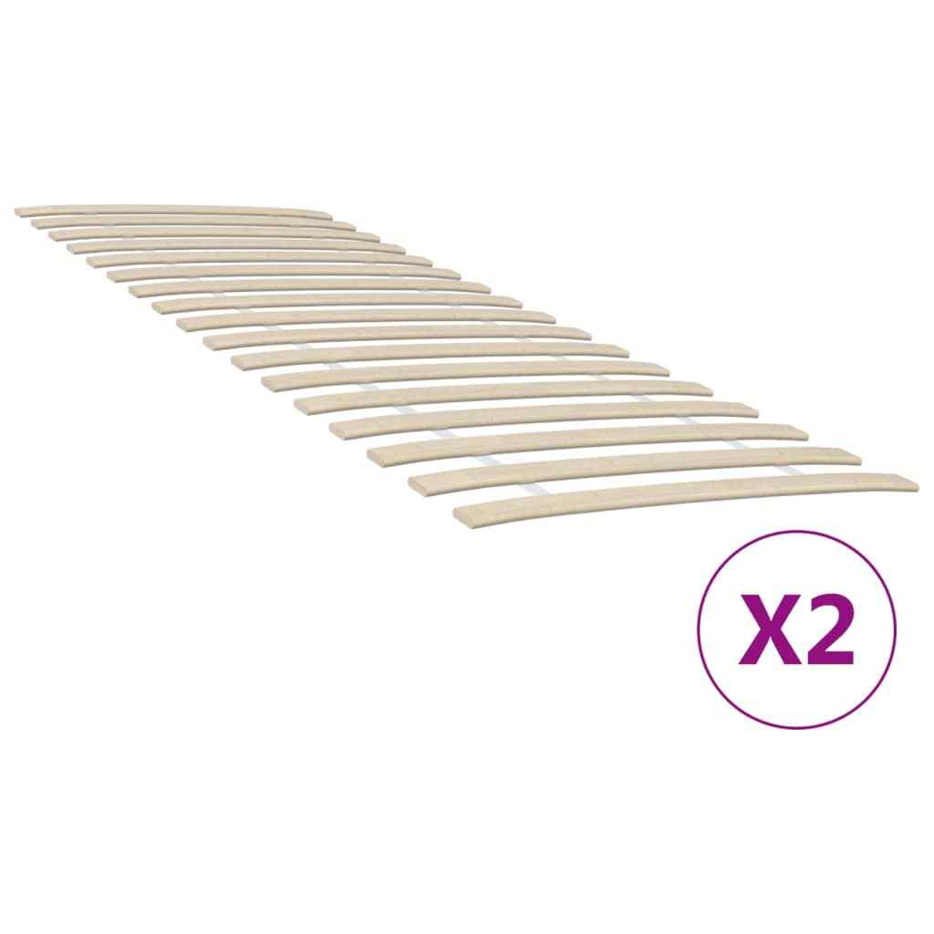 vidaXL Reti a Doghe con 34 Doghe 2 pz 70x200 cm
