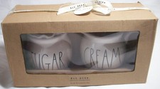 Magenta Rae Dunn Artisan Collection: SUGAR BOWL, CREAMER: NIB: NR