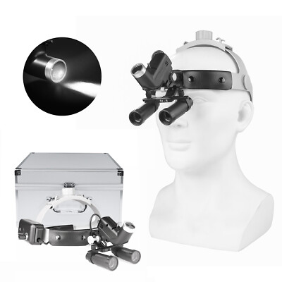 5W Dental Surgical LED Headlight Brightness Adjustable 5X-R Dental Loupes DY-006