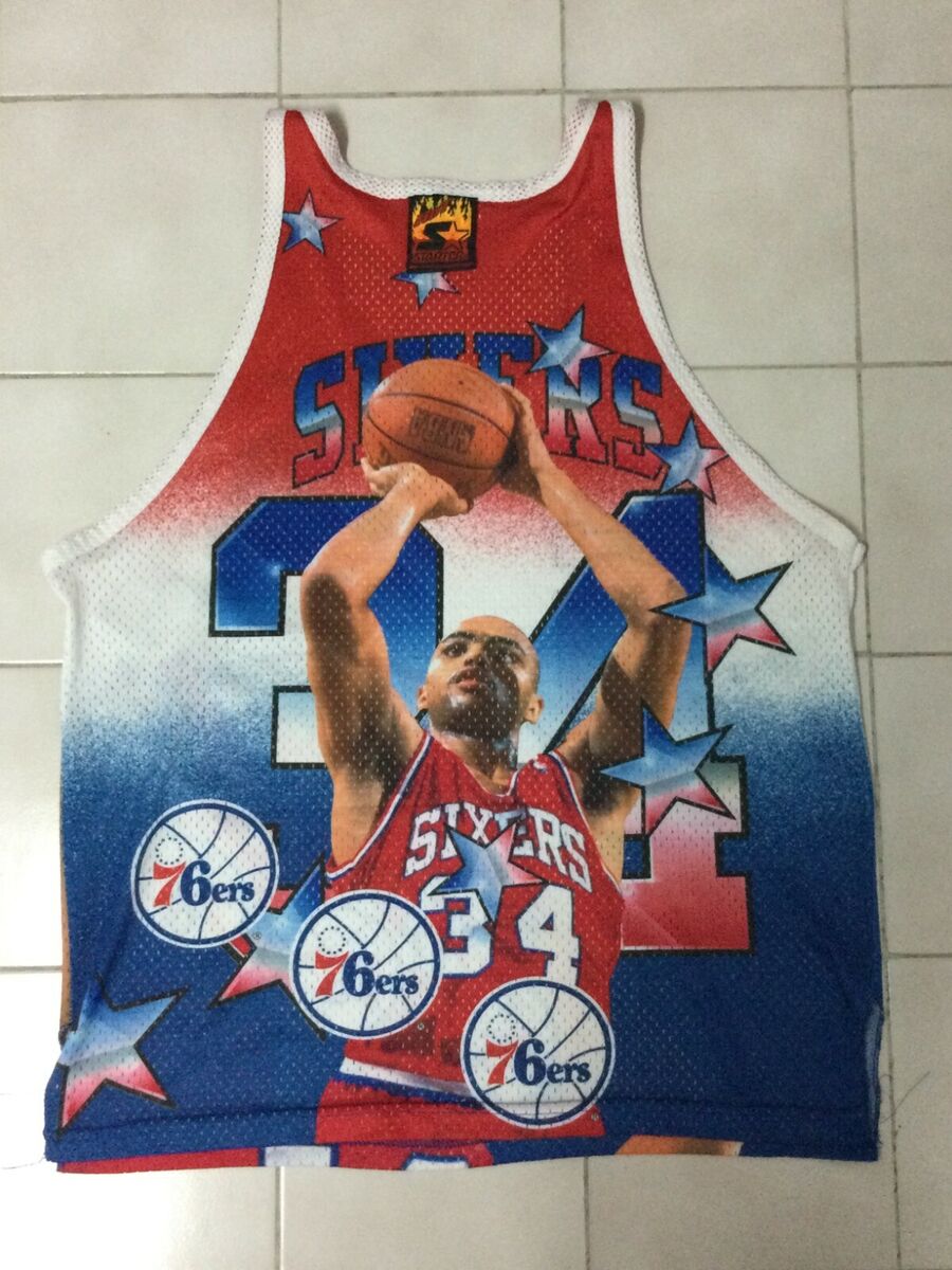 Vintage Philadelphia 76ers Charles Barkley #34 Basketball Vintage Philadelphia 76ers Charles Barkley #34 Basketball