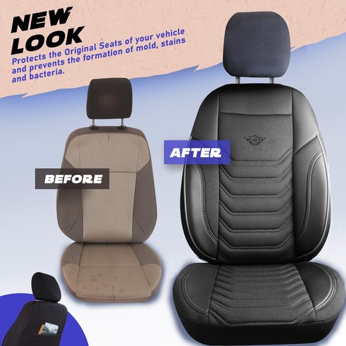 Tailored Seat Covers For Toyota Proace Van 2018 - 2025 Pike Fabric - Picture 7 of 7