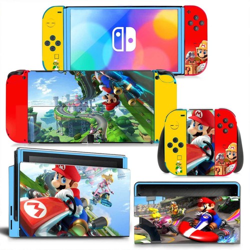 DIY Decal Cartoon Wraps Colorful Stickers Mario Skin Stickers For Switch Oled - Picture 22 of 47