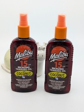 2 x MALIBU Bronzing Tanning Oil SPF 15 Medium Protection with Coconut Oil 200 ml 24.98 per litre