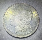 1878 P 8TF AU++Morgan Silver Dollar $1 90% Silver Business Strike Capped Die