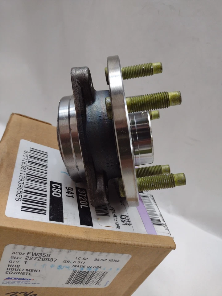 Cojinete de cubo de rueda delantera genuino OEM GM 2006-2008 Chevrolet HHR LT 22728987 Foto 3 de 4