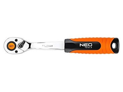 08-530 Ratsche 1/4'' mit Umschalter 155mm Zähne: 90 NEO TOOLS