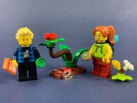 Lego® Wanderer PäArchen Mann Frau Rucksack Pflanze Tier Biene Figur Backpack #2