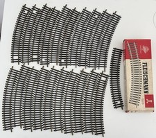 Fleischmann Confezione 20 Binari Curvi 1903 H0 Anni ‘60 - ‘70 Con Alcuni Difetti