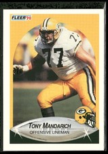1990 Fleer Tony Mandarich #176 Green Bay Packers