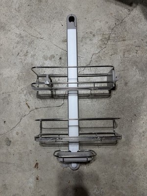 Simplehuman Stainless Steel & Anodized Aluminum 3-Tier Adjustable Shower Caddy