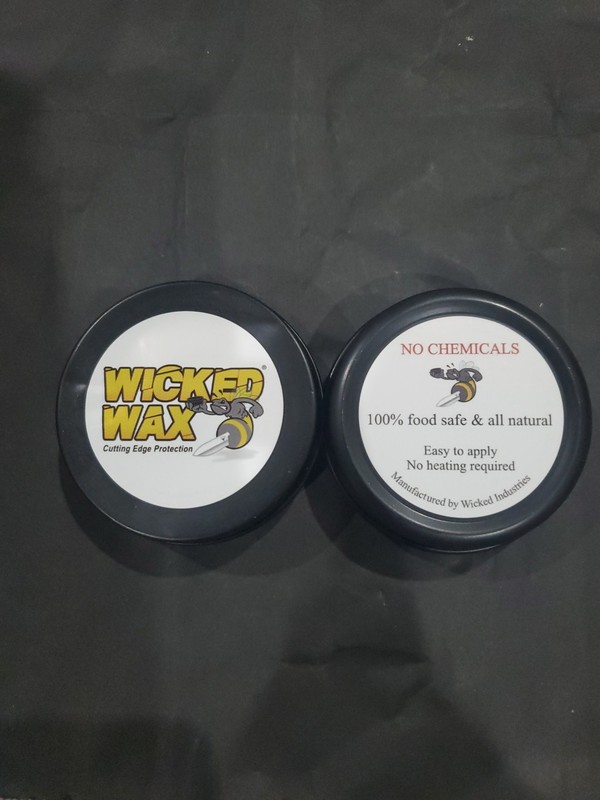 Wicked Industries Pair Wax 0.5 oz Beeswax Protectant / Knives And Many Materials