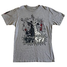 Spy vs Spy Mad Magazine International Spy Museum DC gray shirt size medium