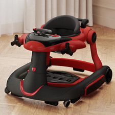8-In-1 Baby Walker with Music  Lights, 3 Level Adjustable Height, Foldable Todd