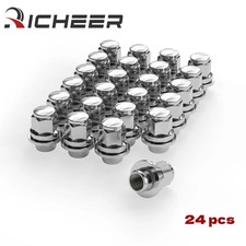 24pcs M12x1.5 Wheel Lug Nuts Chrome Mag Seat Washer For Lexus Scion Toyota Camry