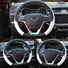 Coprivolante D Shape 37-38 Cm in Pelle Pu Copri Sterzo per Auto Accessorio Volan - Miniatura 8