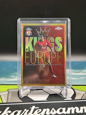 2024 TOPPS Liverpool Chrome Soccer Kings Of Europe Gold /50 Harry Kewell