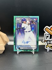 Aaron Parker 2024 Bowman Chrome Aqua RayWave Refractors /199 Auto Jays (CBR)