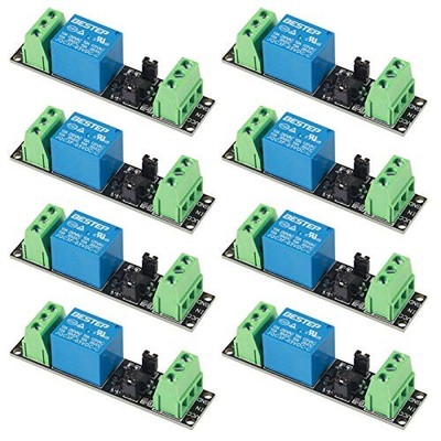  8 Pack 3V 1 Channel Relay Power Switch Module with Optocoupler 1CH-3V-8PCS