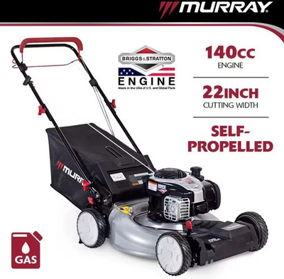 #ad #ad 22 In. 140 Cc Briggs amp; Stratton Walk behind Gas Self Propelled Lawn Mower with F $399.99
