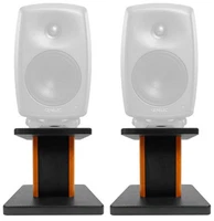 Rockville 8” Wood Studio Monitor Speaker Stands For Genelec 8020D Monitors