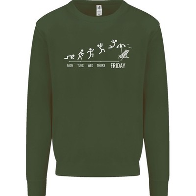 Woche Zu Friday Wochenende Bier Urlaub Lustig Herren Sweatshirt Pullover