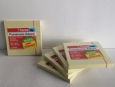 REGALO! BLOCCO FOGLI ADESIVI GIALLI  CM 10x10 TESA