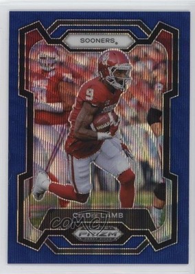2024 Panini Prizm Draft Picks Blue Wave Prizm 148/249 CeeDee Lamb #30 0ud4