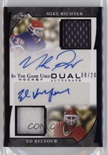 2022 Leaf ITG Used Game Dual Purple 8/20 Mike Richter Ed Belfour Auto HOF 11jd