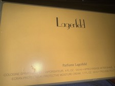 Vintage Lagerfeld Classic 2-Piece Cologne Set 4oz Spray Cream Parfum