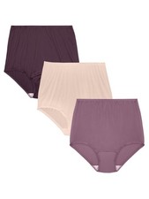 Vanity Fair Perfectly Yours High Waisted Brief Panties Nylon 3 Pack 8 XL