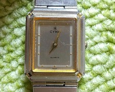 CYMA Women's Quartz Watch 606 Silver Dial Used From Japan F/S