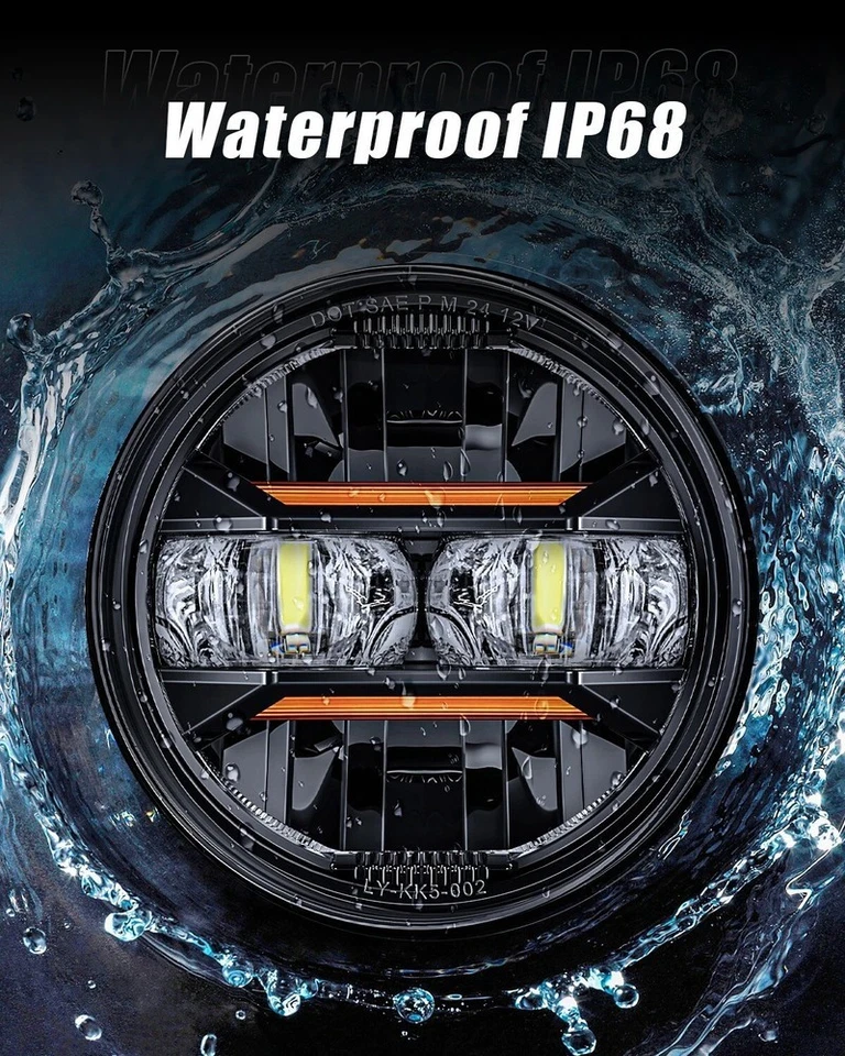 Faro LED con ojo angular con DRL para TRIUMPH Scrambler 2006-2014 2015 5,75" Foto 4 de 4