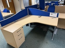 Desk - Curved, 1600mm X 1200mm Return - Left And Right Curve Available