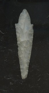 Indian Artifacts Nice Turkey Tail Spear Point Glovers Cave Site Arrowhead228