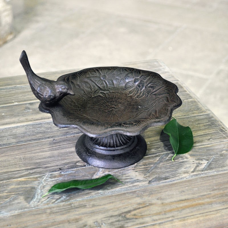 Mangeoire oiseaux à poser anti-gaspillage, abri de table stable pour petits passereaux