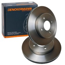 2x DENCKERMANN BREMSSCHEIBEN 252mm BELÜFTET VORNE passend für NISSAN ALMERA