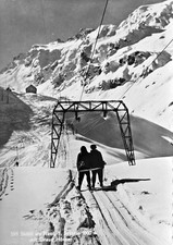 Postcard Pizol Ski Lift 1960s Grey Horns Postcard Postcard Pizol Ski Lift 1960s Grey Horns Postcard