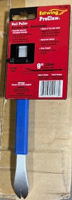 EstWing PC210G 9'' Pro-claw nail puller with blue cushion grip qty 2 tools