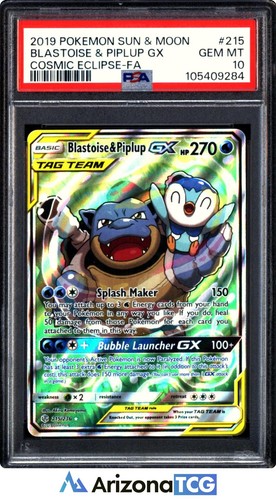 Blastoise & Piplup-GX graded PSA 10 for sale on eBay
