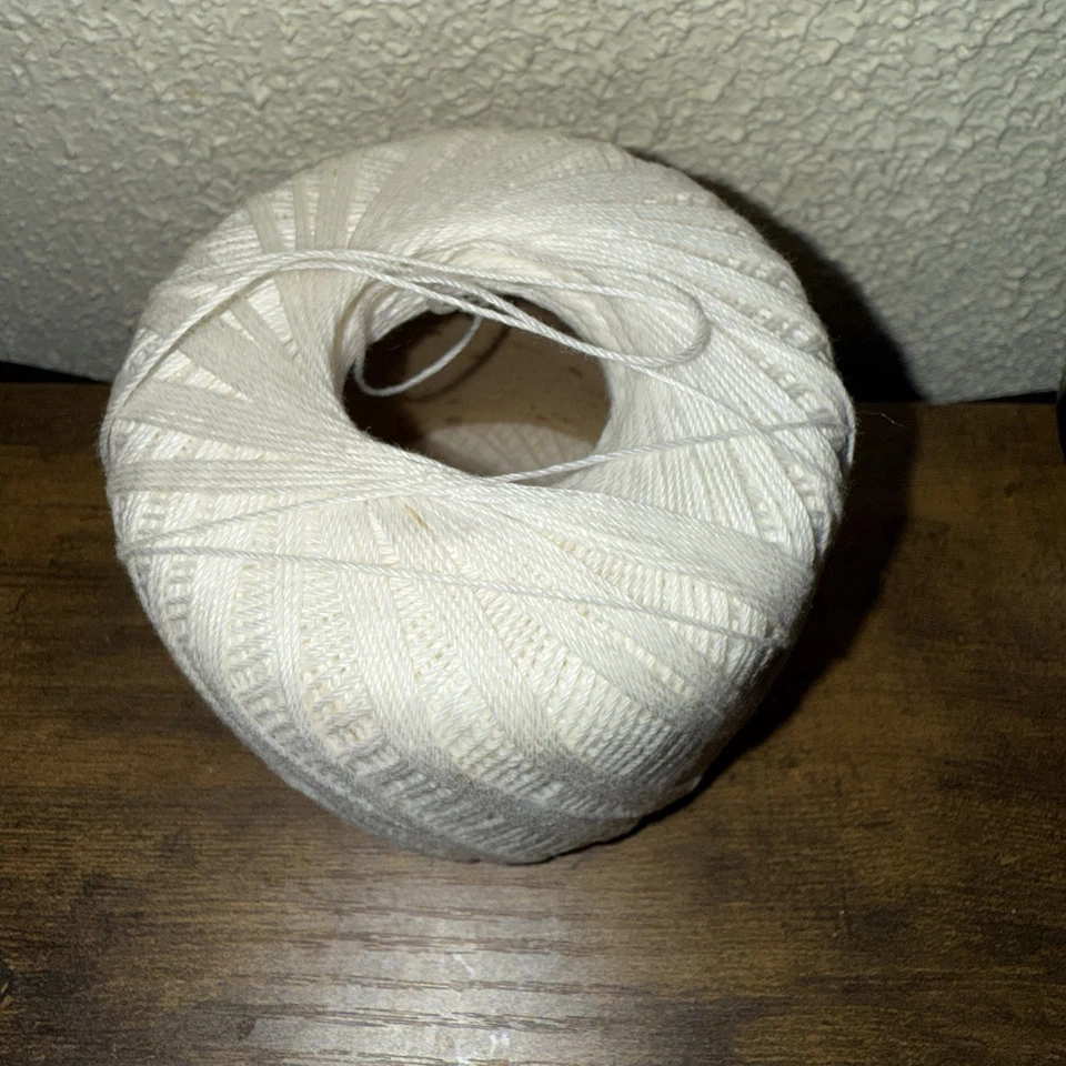 1000g 100% Cotton High-twist #5 Lace Cone Yarn 1/5nm |Washable - Image 2 of 2